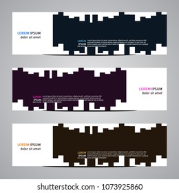 Modern banner vector for your web promotion