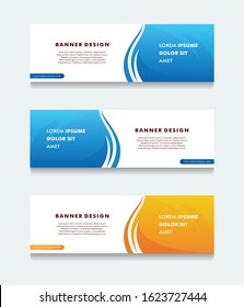 Modern Banner web design template vector