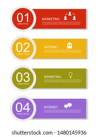 Modern banner, web template, abstract design number banners template, graphic flyer, web design, business and marketing banner