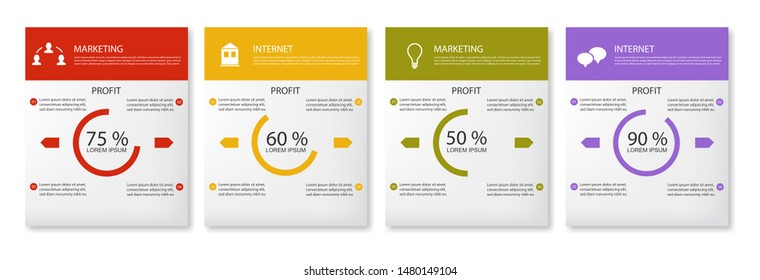 Modern banner, web template, abstract design number banners template, graphic flyer, web design, business and marketing banner