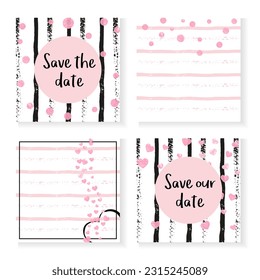 Modern Banner. White Retro Stardust. Black Scatter Particles. Stripe Birthday Flyer. Feminine Starburst Set. Carnival Design. Pink Xmas Effect. Golden Modern Banner