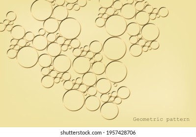 modern banner with yellow squares and shadow. vector illustration. pattern from squares. suitable for wallpaper