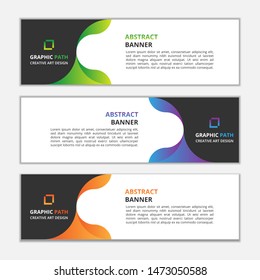 Modern banners , abstract color banner with colorful gradient