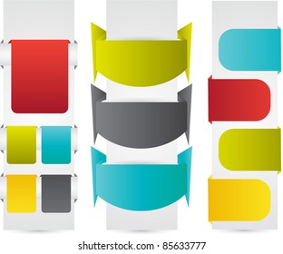 modern banners/labels vector