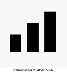 Modern Bar Chart Icon – Flat Design Infographic Symbol Vector