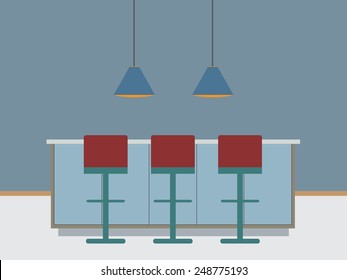 Modern bar interior