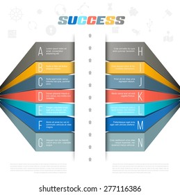 Modern bar origami style step  options banner. Vector illustration. can be used for workflow layout, diagram, number options, web design, infographics.