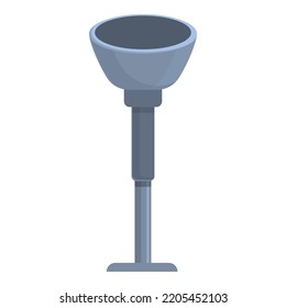 Modern Bar Stool Icon Cartoon Vector. High Chair. Wood Seat