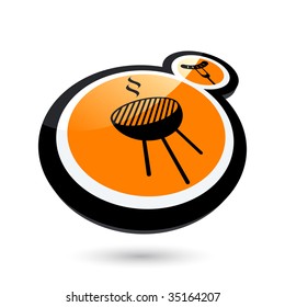 modern barbecue sign