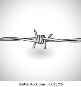 Modern barbed wire background design