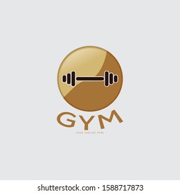 modern barbell logo design,, Fitness Club Bodybuilding Logo template design, vector illustration
