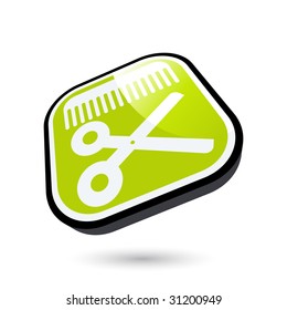 modern barber symbol