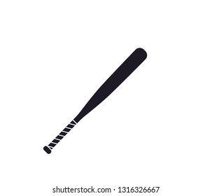 Modern Baseball bat or softball bat icon vector 