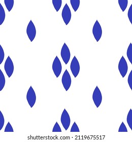  Modern basic blue purple very peri color pattern. Seamless texture with leaves pattern, oval, abstract. Texture for fabrics, paper