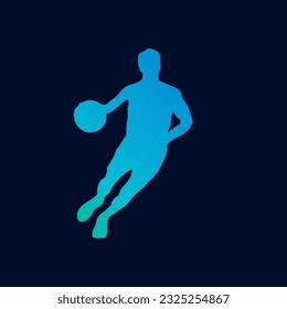 modern basketball icon, vector illustration