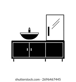 Modernes Badezimmer Design, Vektorgrafik