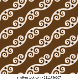 Modern Batik pattern, colorful decorative damask wallpaper, Paisley print elements, beautiful of art Malaysian and Indonesian seamless design, Vintage floral background, Red and gold India backdrop