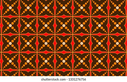 Modern Batik with Various Colors and Shapes