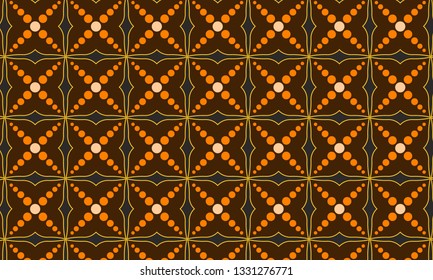Modern Batik with Various Colors and Shapes