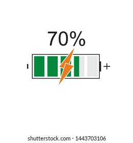 modern Battery Energy Vector Logo illustration icon