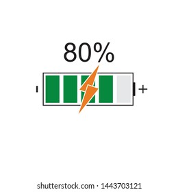 modern Battery Energy Vector Logo illustration icon