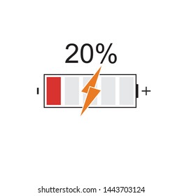 modern Battery Energy Vector Logo illustration icon