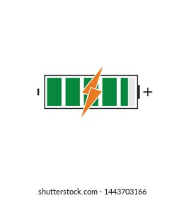 modern Battery Energy Vector Logo illustration icon
