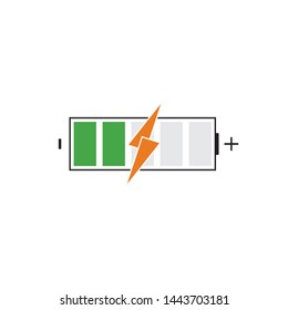 modern Battery Energy Vector Logo illustration icon