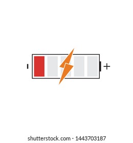 modern Battery Energy Vector Logo illustration icon