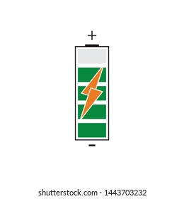 modern Battery Energy Vector Logo illustration icon