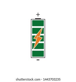 modern Battery Energy Vector Logo illustration icon