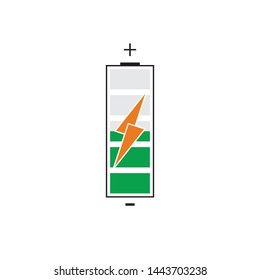 modern Battery Energy Vector Logo illustration icon