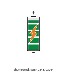 modern Battery Energy Vector Logo illustration icon