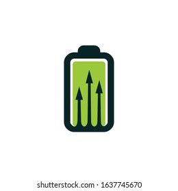 Modern battery logo silhouette editable EPS vector files. For electricity storage, electronic product, industry and factory, power bank or saver. Vintage hipster. Apply to web site, mobile phone apps