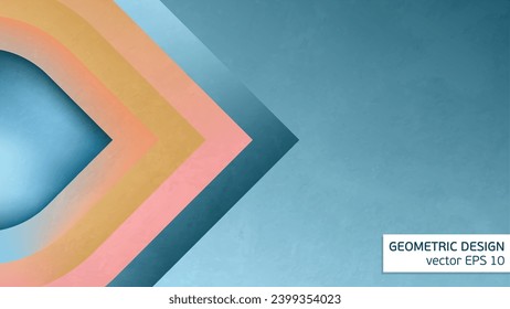 
Modern Bauhaus concept pattern. Decorative element for decoration and design. Geometric pattern in a blue pink palette.