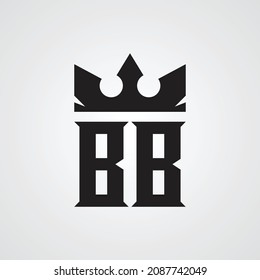 Modern BB logo Design Template. Royalty-free Vector illustration