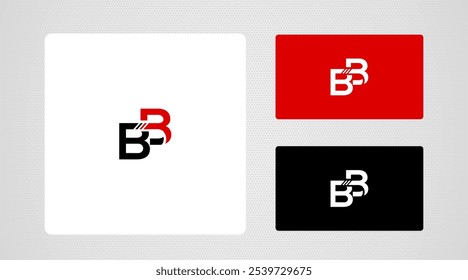 Diseño de Plantilla de Logo BB moderno 