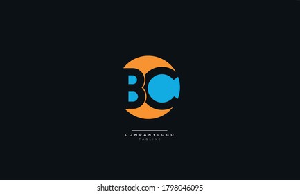 Modern BC Letter Business Logo Design Alphabet Icon Vector Symbol