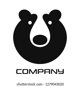 Modern Bear Head Grizzly Logo