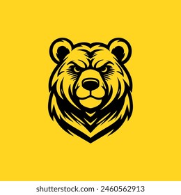 Modern bear logo vector design