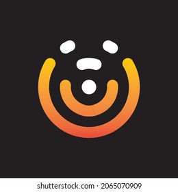 Modern bear outline logo design