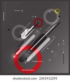 Moderner, schöner Hintergrund mit hellabstraktem, bunter Muster. Kreative Vektorgrafik.