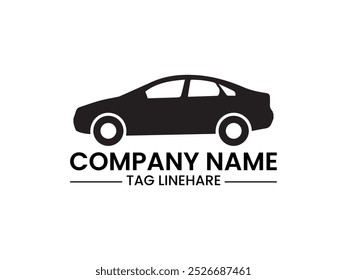 Modern and beautiful car logo design and flat icon vector isolation and white background.