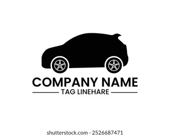 Modern and beautiful car logo design and flat icon vector isolation and white background.