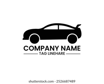 Modern and beautiful car logo design and flat icon vector isolation and white background.