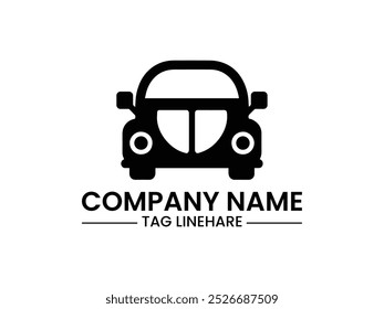 Modern and beautiful car logo design and flat icon vector isolation and white background.