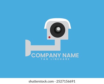 Modernes und schönes CCTV, Security Camera Icon Vektor Template Illustration Design. IP-CCTV-Kamera-Installation von haben wasserdichte Abdeckung, um Kamera mit Home-Security-System-Konzept und Hintergrund zu schützen