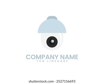 Modern and Beautiful CCTV, Security Camera Icon Vector Template Illustration Design. IP CCTV camera install by have water proof cover to protect camera with home security system concept and background