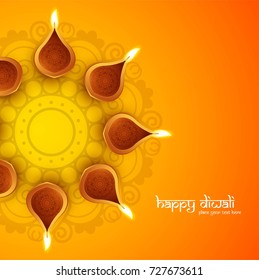 Modern beautiful colorful diwali bright design;