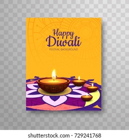 Modern beautiful colorful diwali brochure design;